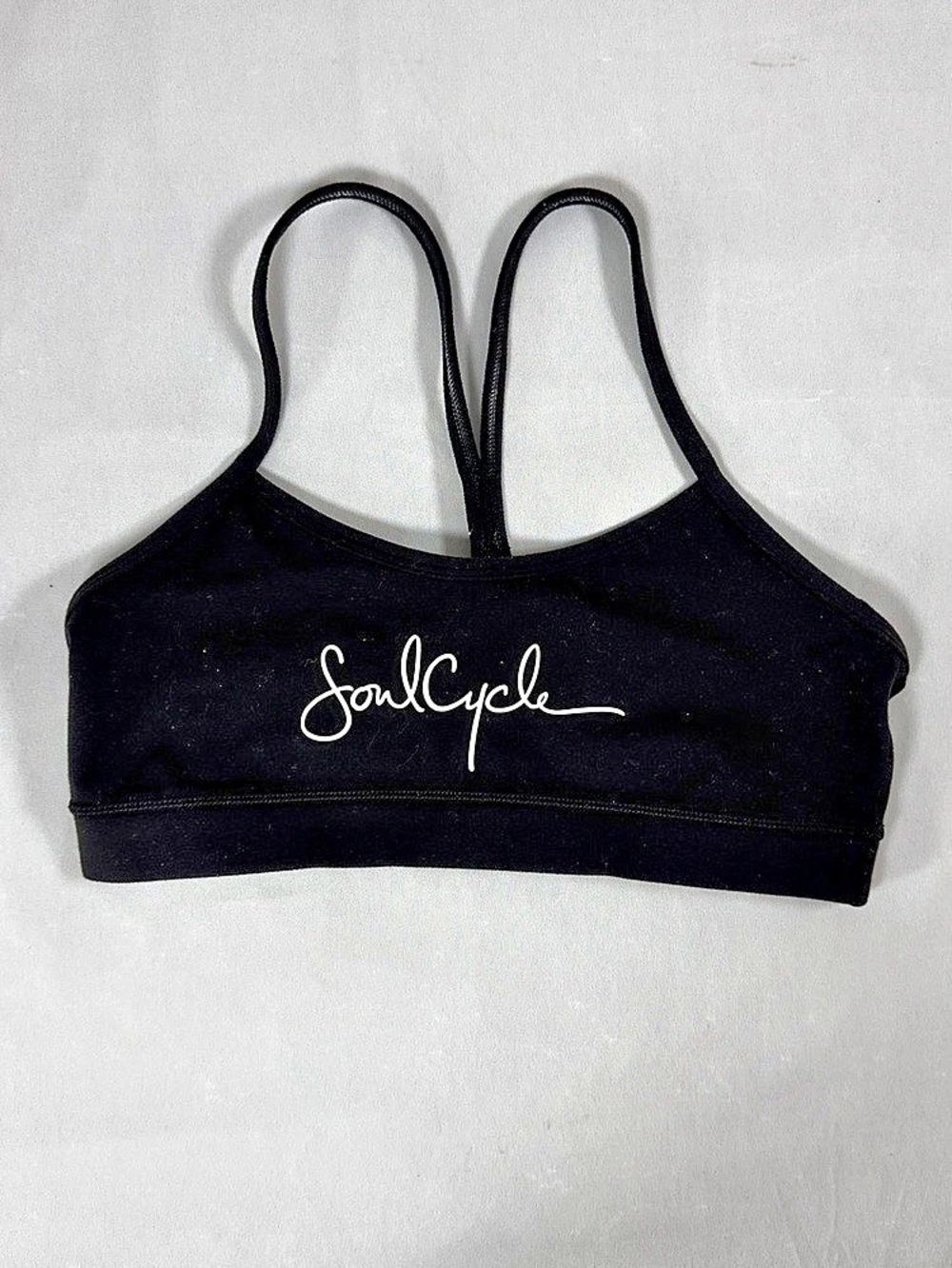 Lululemon x SoulCycle Black Strappy Sports Bra / Crop Top